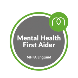 mental health first aider badge