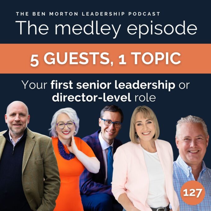 Medley: Your first senior leadership or director-level role