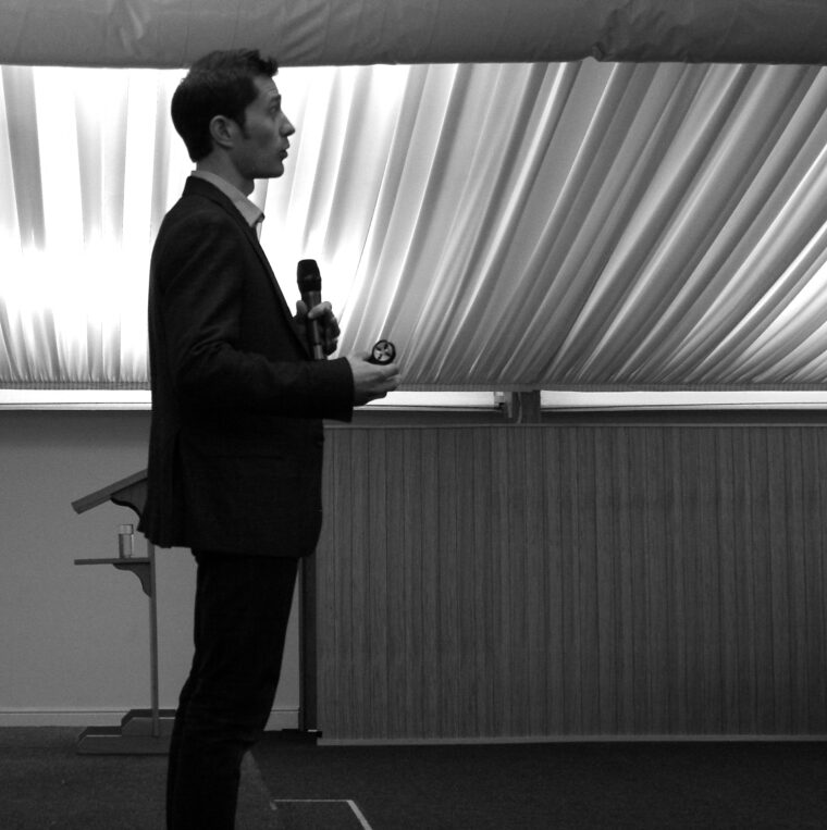 ben morton delivering keynote speech