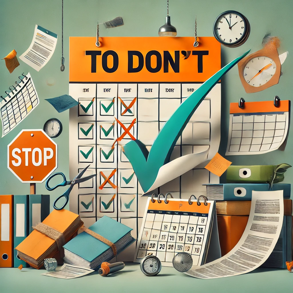 Why You Need a "To Don’t" List Ben Morton